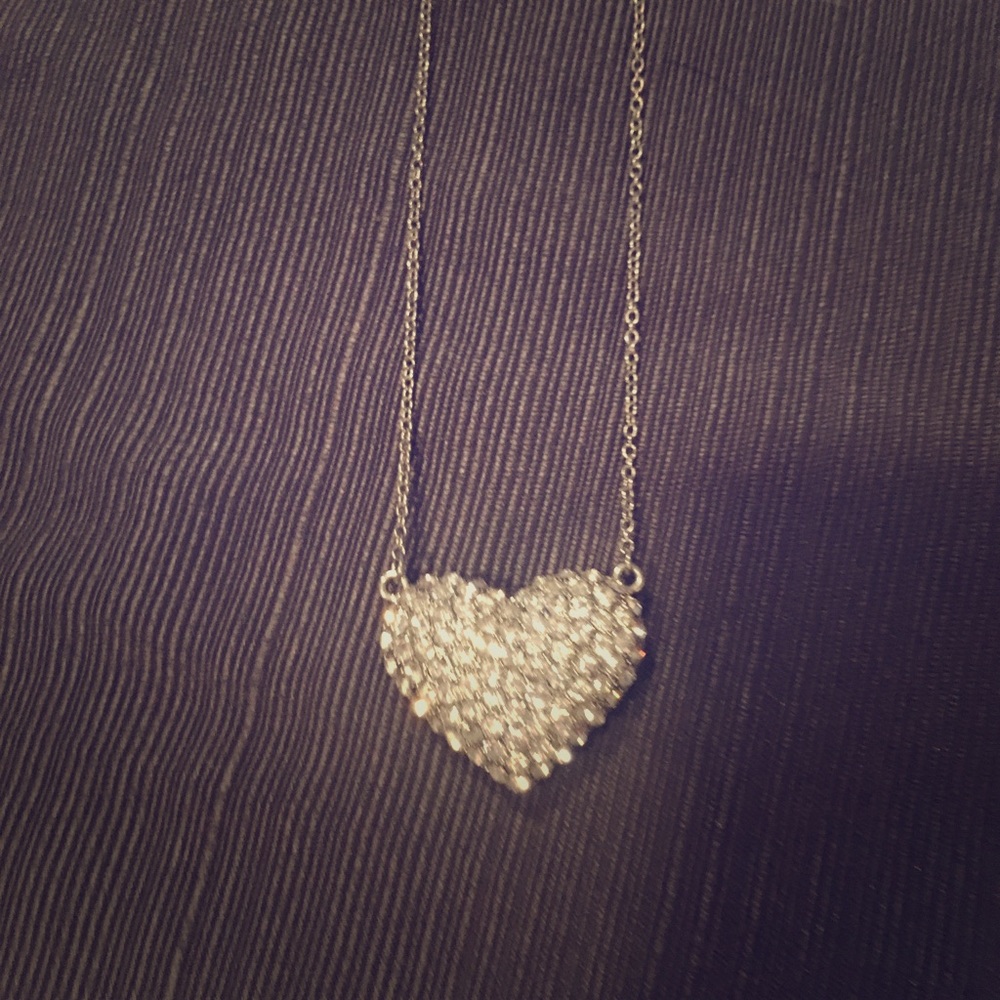 Anthropologie Shimmer Heart necklace